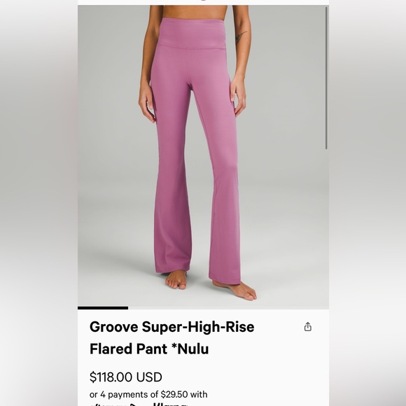lululemon athletica Pants - BNWT super high rise grove flare